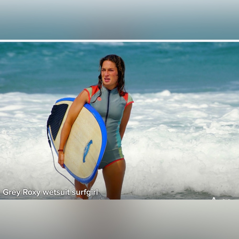 Roxy Syncro 1Mm Cap Sleeve Springsuit- wetsuit! Worn by famous surfer in France!